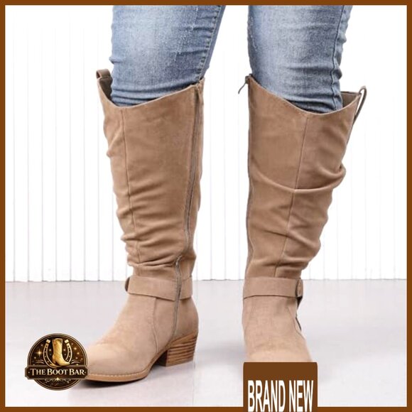 Extra Wide Calf Knee High Boots with Memory Foam, Size Runs Large - Picture 2 of 7